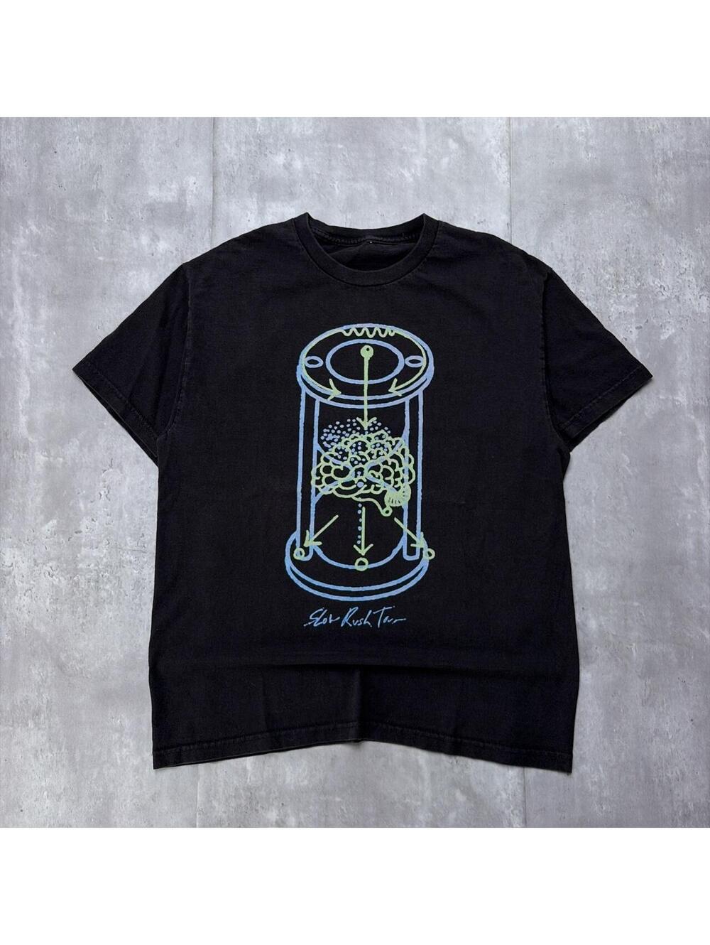 Y2K Black Tame Impala The Slow Rush Tour Merch Band T-Shirt